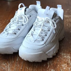 FILA Disruptor All-White Shoes
